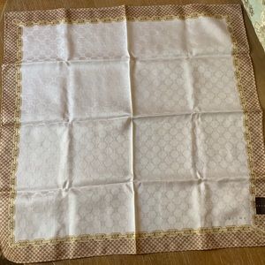 New Celine Cotton Handkerchief Scarf Bandana Celine Logo Print. 19 inches